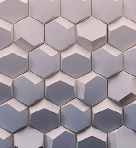 Гипсовая панель 3D Deko Соты ( Рози )